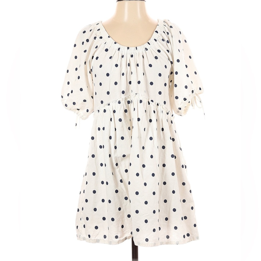 Petal & Pup White Polka Dot Mini Dress